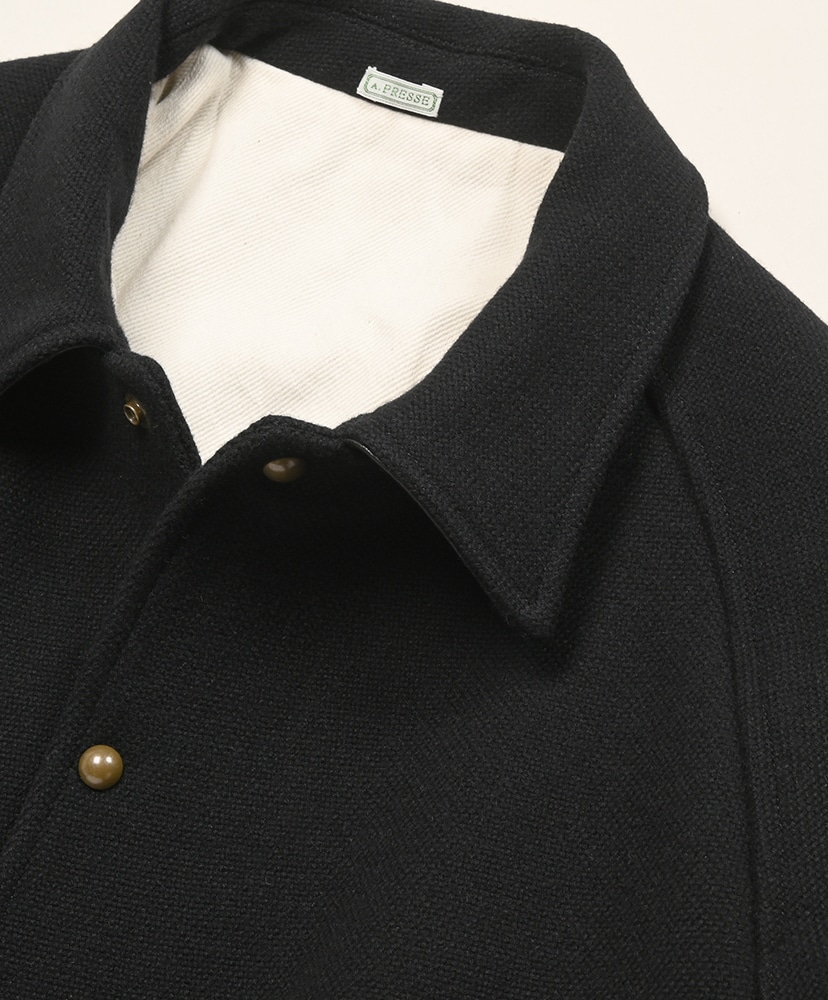 High Twist Cashmere Melton Coach Jacket Black/ブラック 3(MEN)