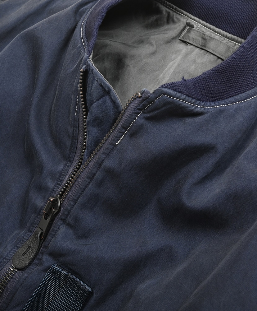 Vintage Silk B-15C Flight Jacket Navy Gray/ネイビーグレー 2(MEN)