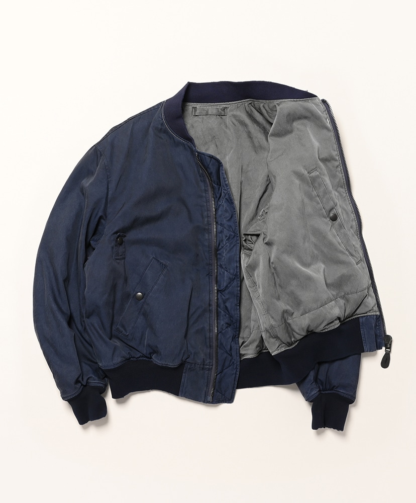 Vintage Silk B-15C Flight Jacket Navy Gray/ネイビーグレー 2(MEN)