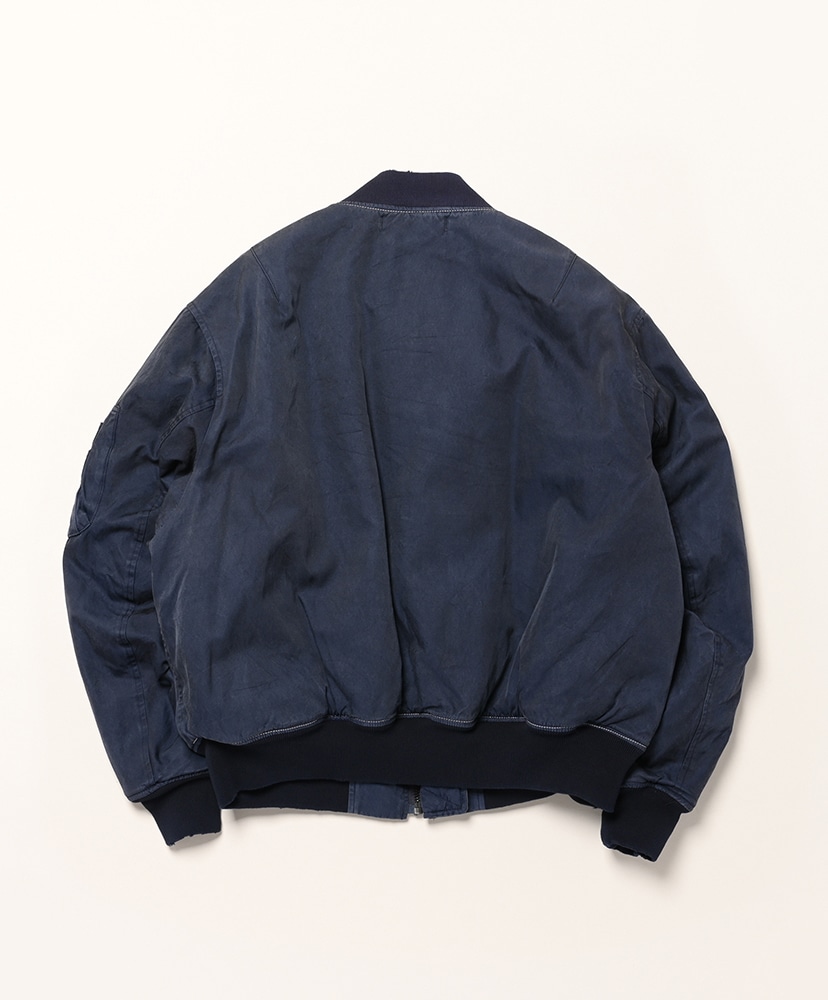 Vintage Silk B-15C Flight Jacket Navy Gray/ネイビーグレー 2(MEN)