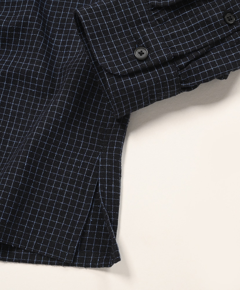 Silk Nep Loop Collar Shirts Black/ブラック 2(MEN)