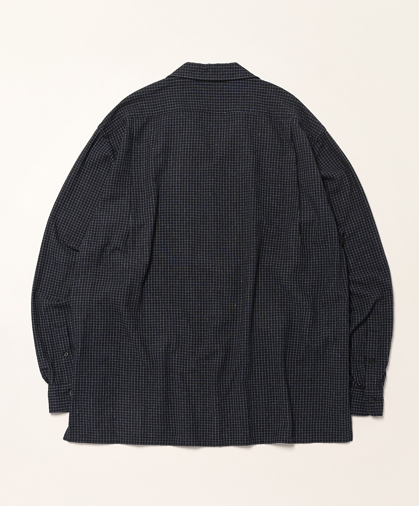 Silk Nep Loop Collar Shirts Black/ブラック 2(MEN)