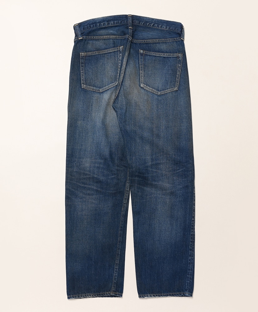 Vintage Washed Straight Denim Pants Indigo/インディゴ W30/L30(MEN)