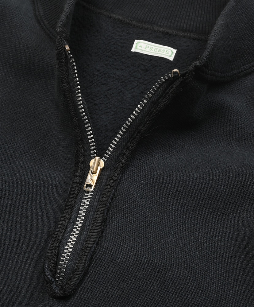 Vintage Half Zip Rib Collar Sweatshirt Black/ブラック 2(MEN)
