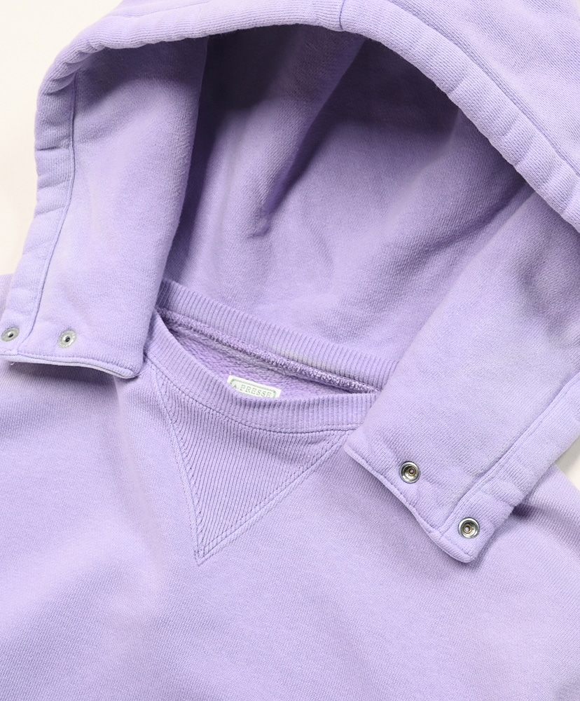 Vintage Attached Snap Hood Sweat Parka Lavender/ラベンダー 1(MEN)