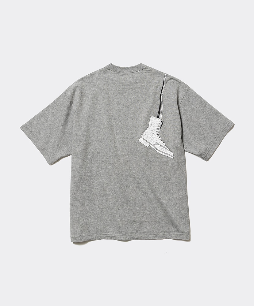 Unlikely Authentic Graphic Tee BOOTS Gray/グレー L(MEN)
