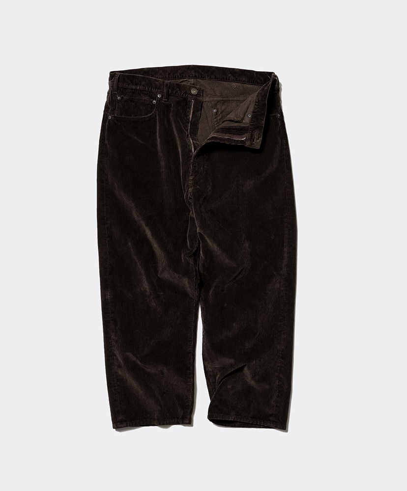 Unlikely Time Travel Jean Wide Corduroy Brown/ブラウン L(MEN)