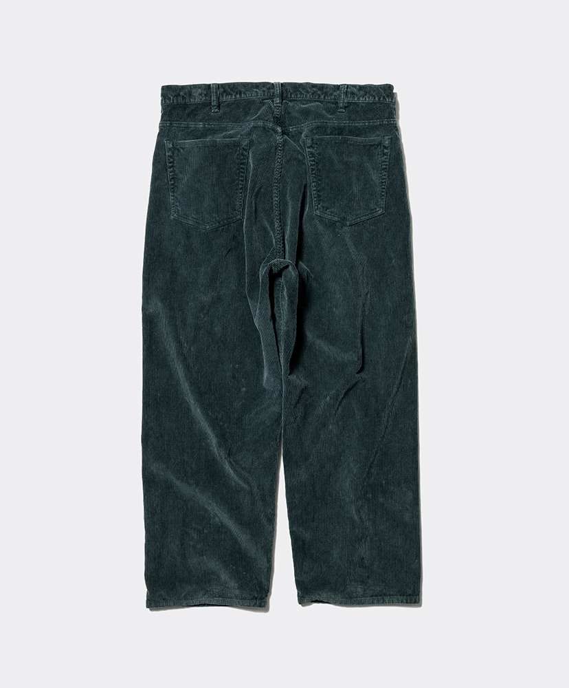 Unlikely Time Travel Jean Wide Corduroy Dk Green/ダークグリーン L(MEN)