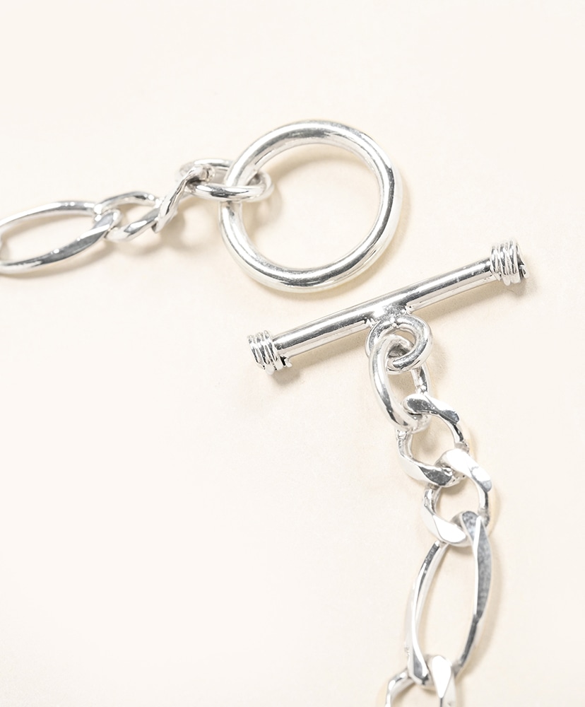 ID Figaro Link Bracelet -6mm- Silver/シルバー 19cm