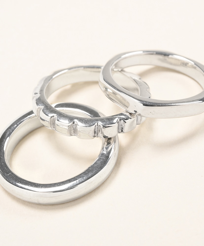 Triple with Cushion Ring Silver/シルバー L(JP18-19)