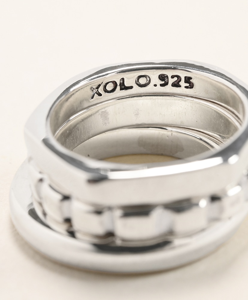 Triple with Cushion Ring Silver/シルバー L(JP18-19)