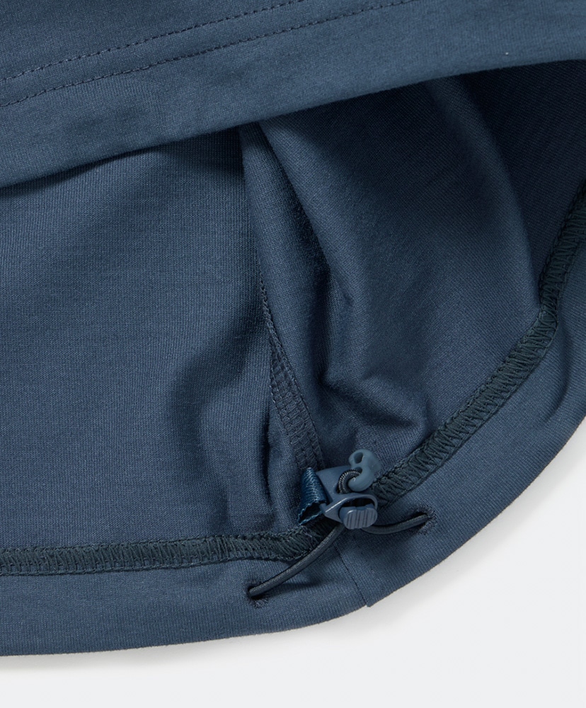 Tech Drawstring Tee L/S Navy/ネイビー L(MEN)