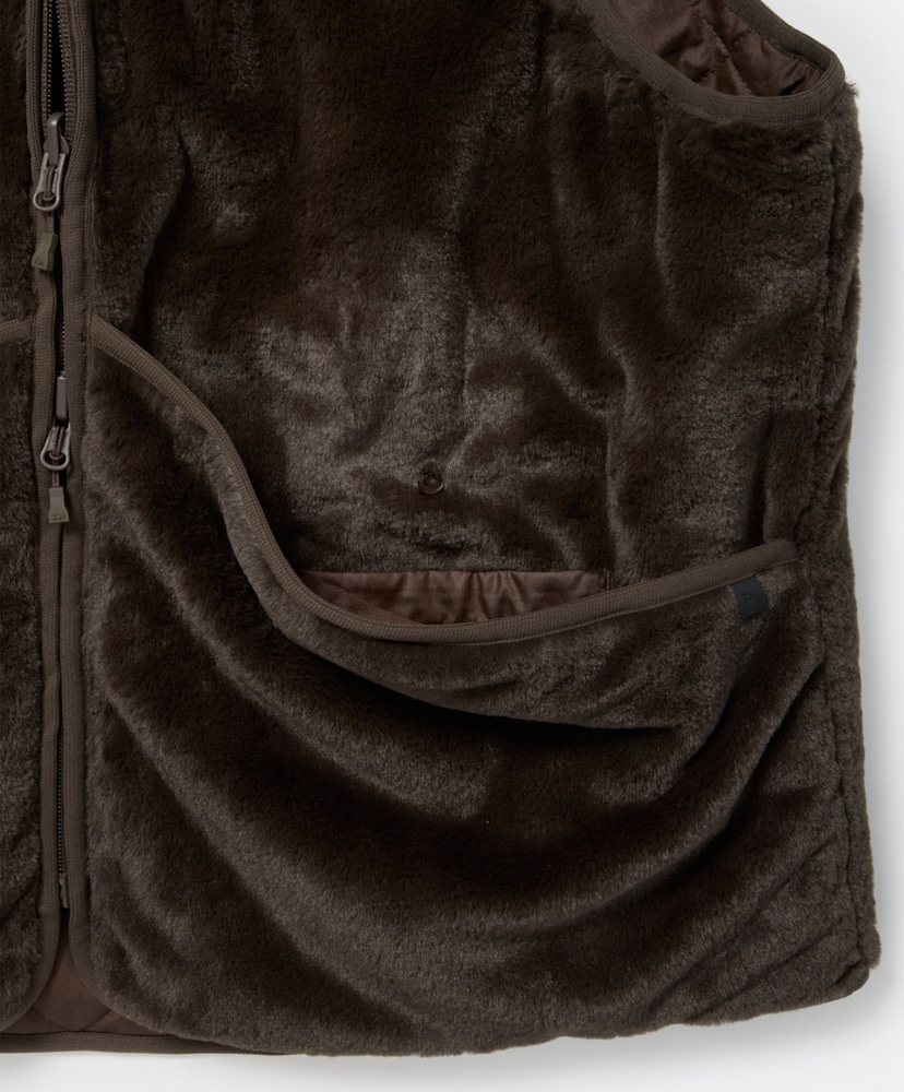 Tech British Hunter Fur Vest D.Brown/D.ブラウン L(MEN)
