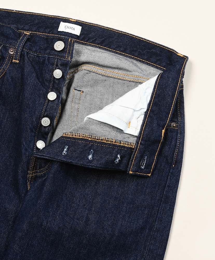 Straight 5 Pocket Pants (Real Indigo) Navy(One Wash)/ネイビーワンウォッシュ 28(MEN)