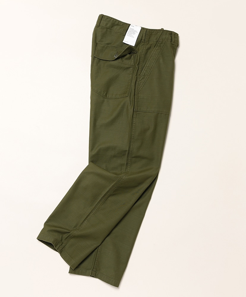 Cotton Back-Satin Baker Pants (Wide Tapered) Dark Olive/ダークオリーブ 3(MEN)