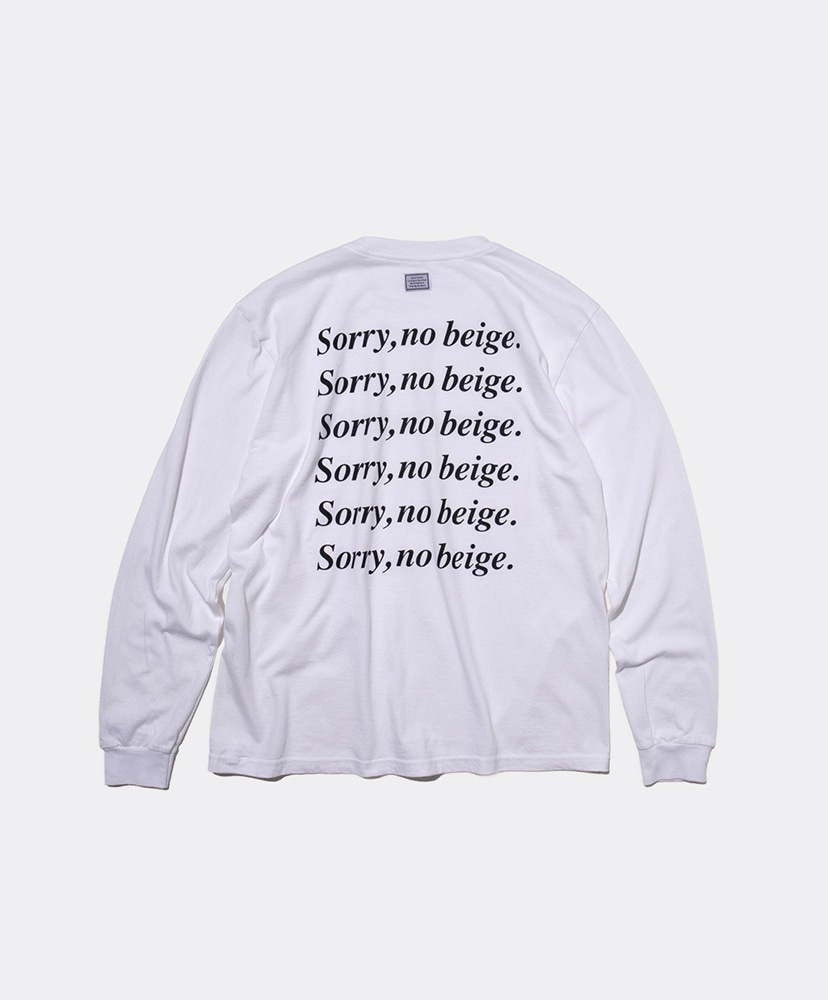 Text Sorry White/ホワイト L(MEN)