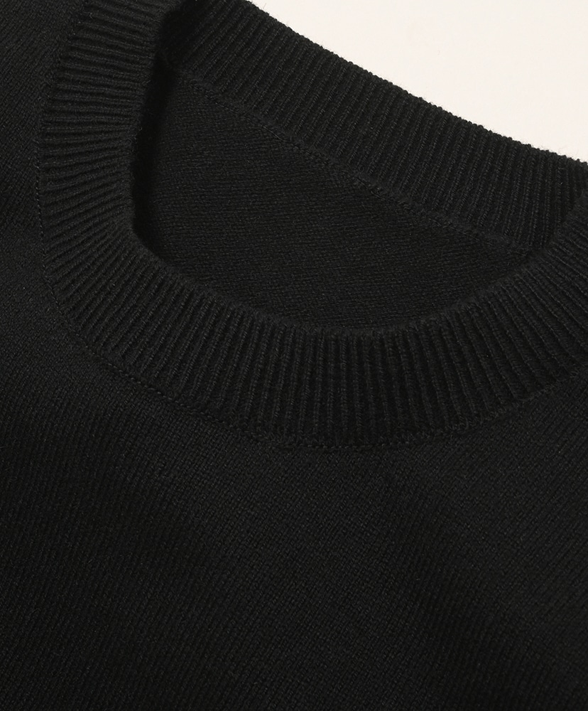 Rigid Cashmere Sweater P/O Black/ブラック 1(MEN)
