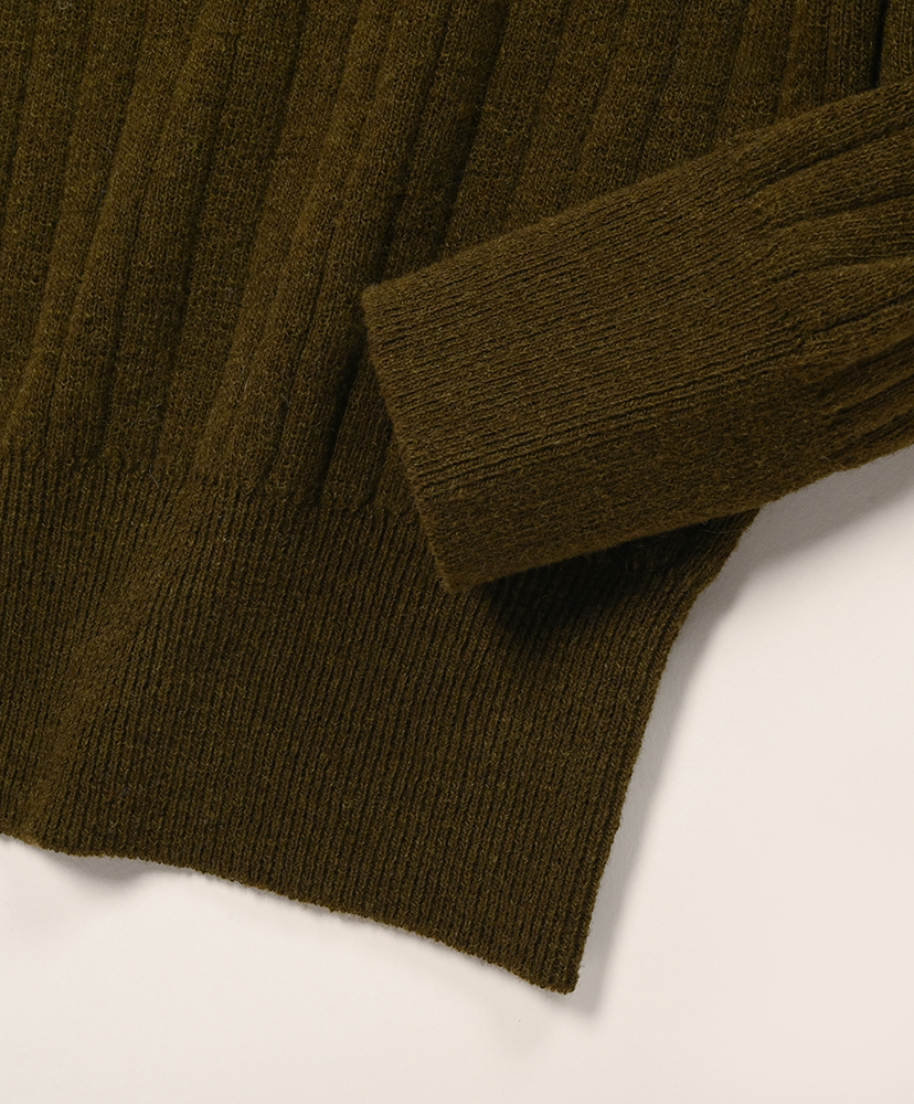 Saddle Shoulder Half Zip Olive Khaki/オリーブカーキ M(MEN)