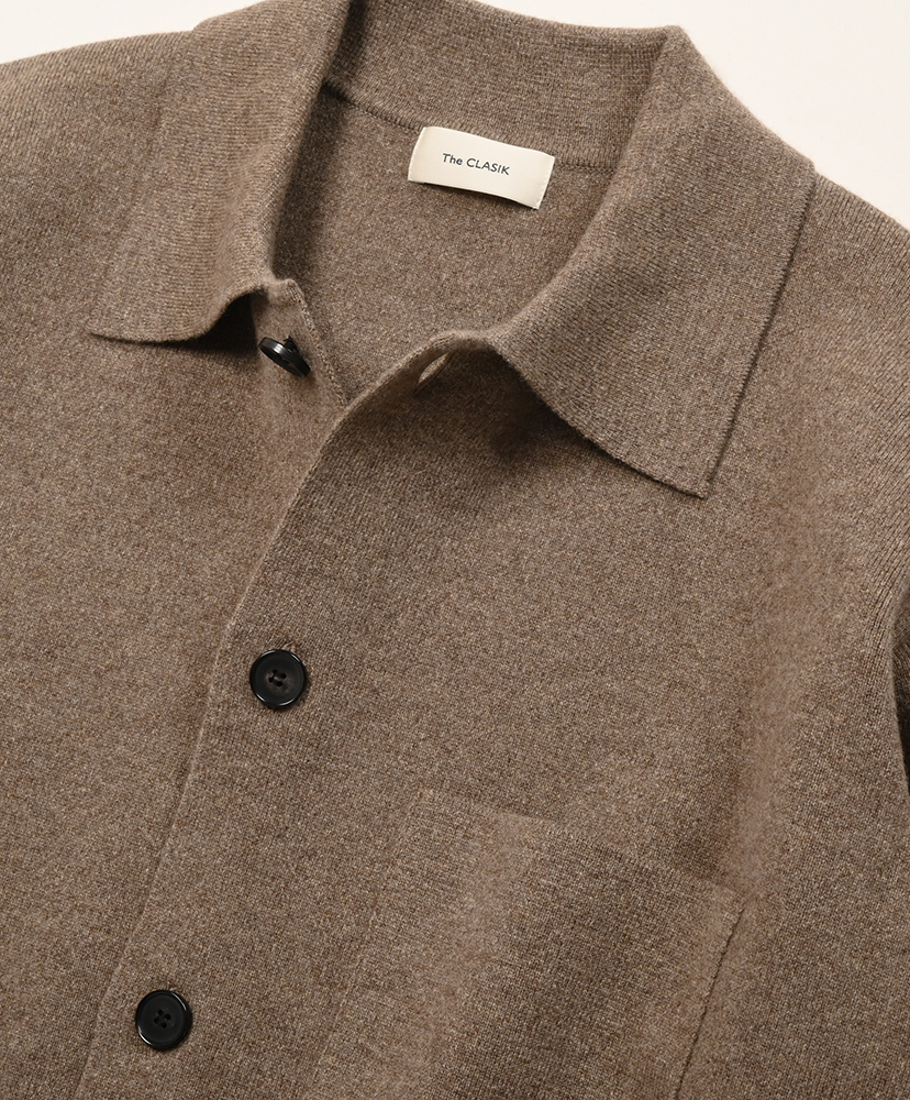 Shirts Cardigan Brown Melange/ブラウンメランジ 46(MEN)
