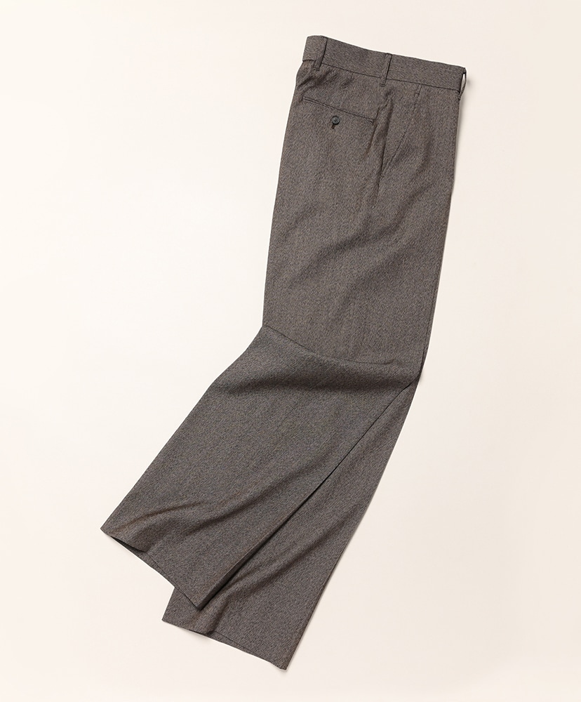 Wide Leg Tailored Trouser Brown/ブラウン 44(MEN)