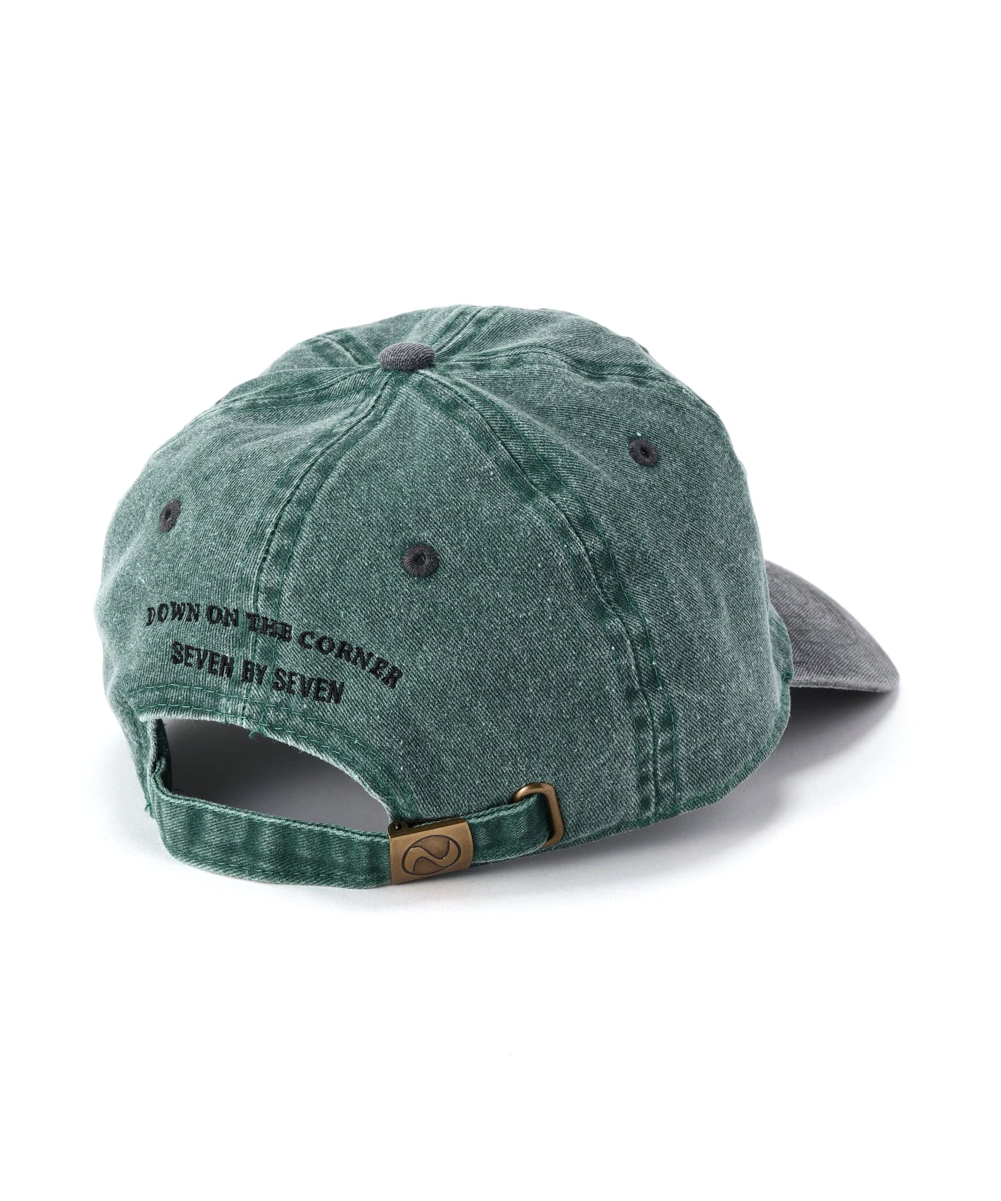 ×Down on the Corner BI-COLOR COTTON CAP 
‐Cactus + Logo Embroidery‐ Green/グリーン F
