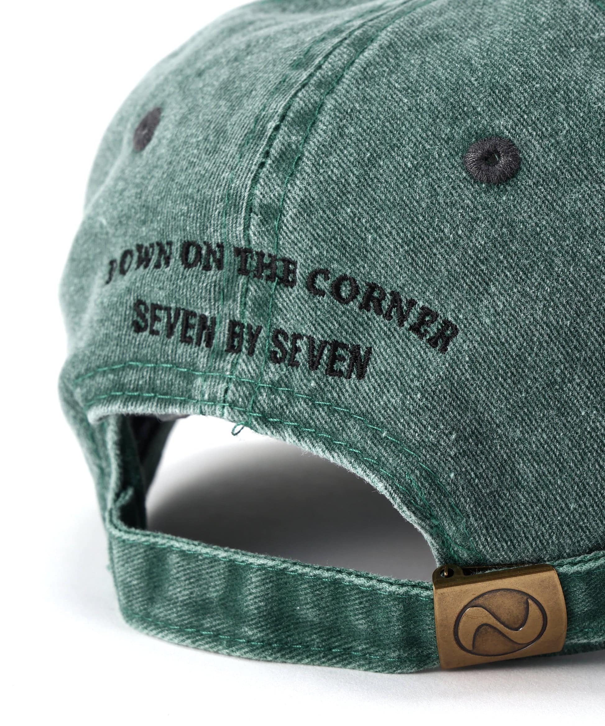×Down on the Corner BI-COLOR COTTON CAP 
‐Cactus + Logo Embroidery‐ Green/グリーン F