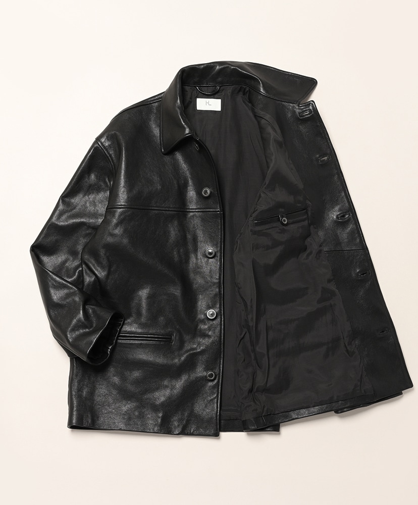 Lambleather Car jacket Black/ブラック 0(MEN)