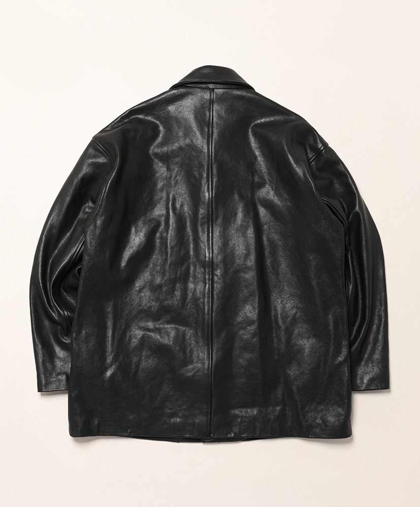 Lambleather Car jacket Black/ブラック 0(MEN)