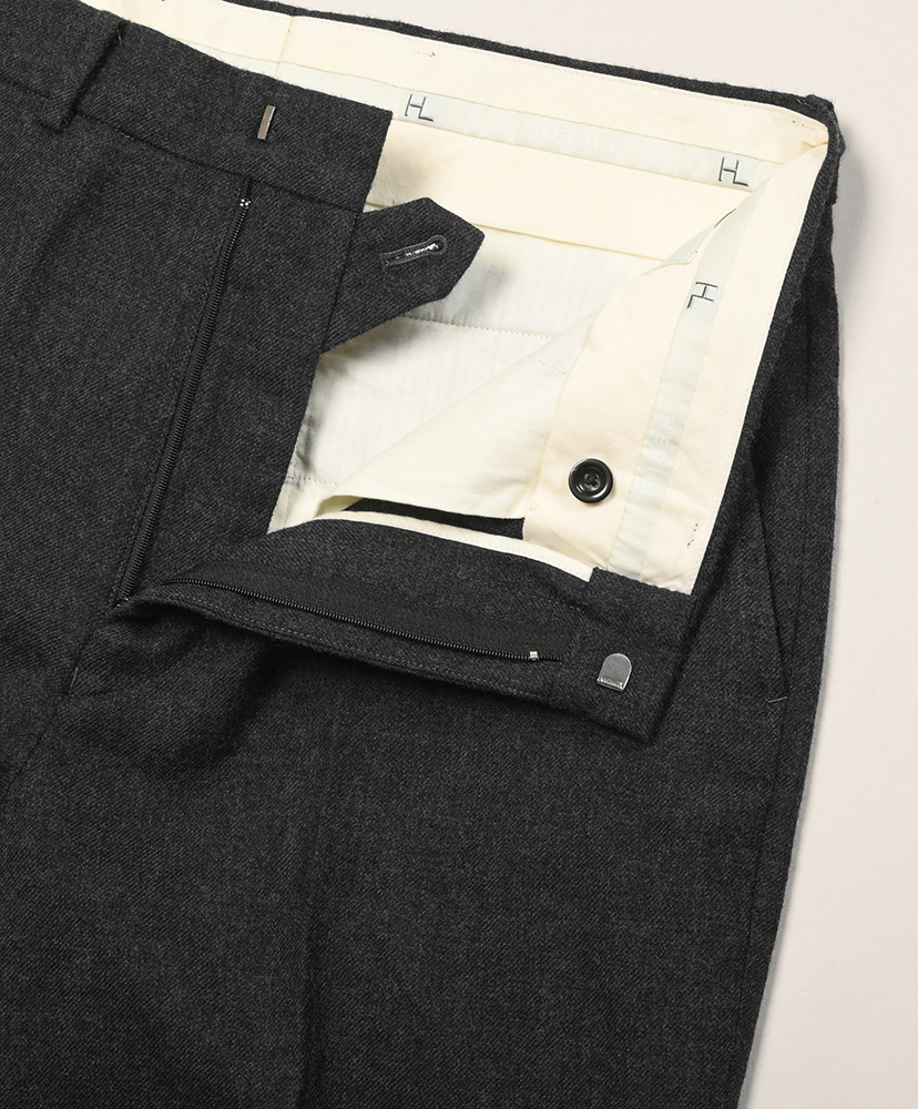 Saxony Trousers Charcoal/チャコール 2(MEN)