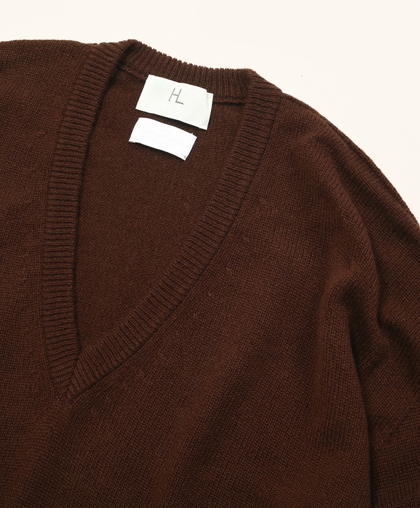 Hanshancashmere V-neck(0(WOMEN) Brown/ブラウン): HERILL