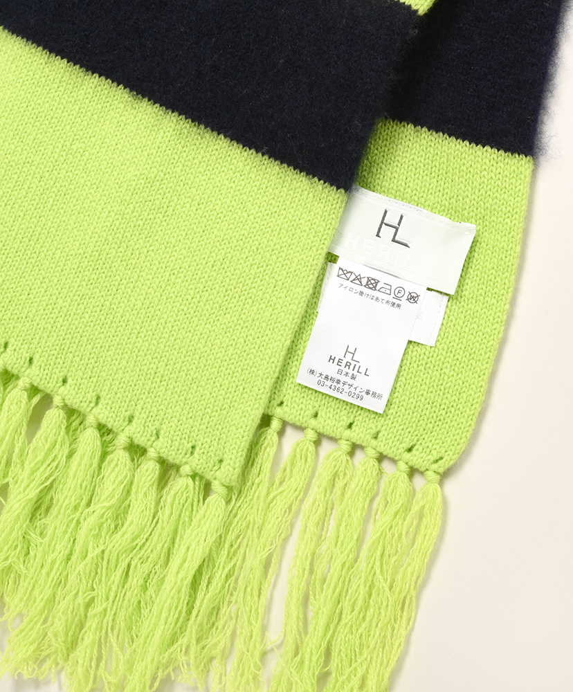 Cashmere Muffler Neon yellow / ネオンイエロー 2(MEN)