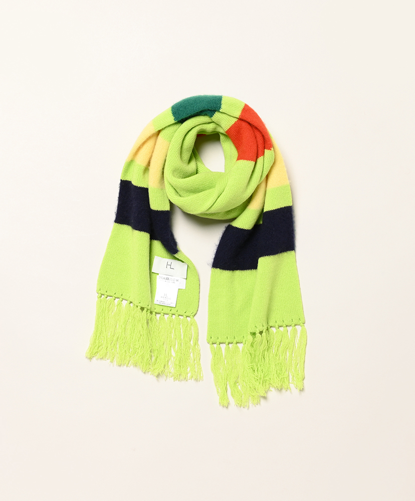 Cashmere Muffler Neon yellow / ネオンイエロー 2(MEN)