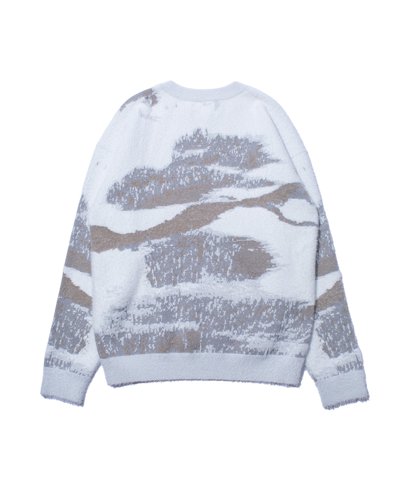 Finnish Landscape Solotex Knit - Snow White Gray/ホワイトグレー L(MEN)