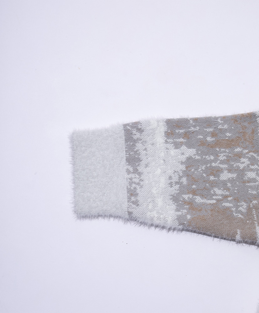 Finnish Landscape Solotex Knit - Snow White Gray/ホワイトグレー L(MEN)