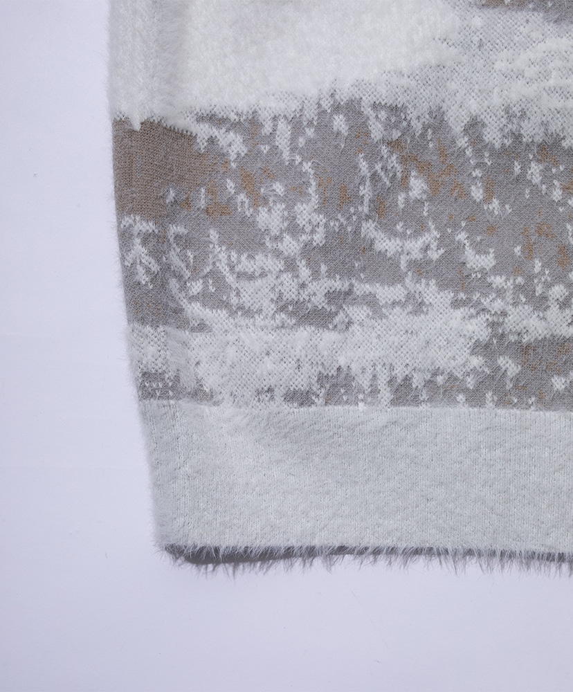Finnish Landscape Solotex Knit - Snow White Gray/ホワイトグレー L(MEN)