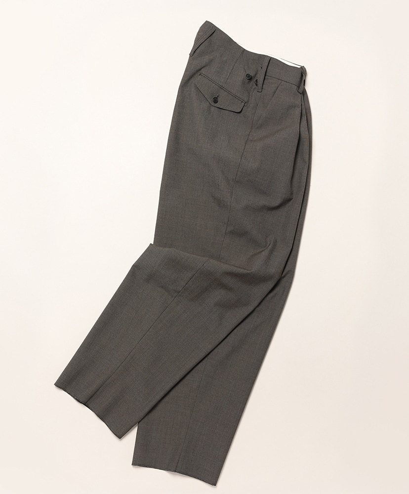 Military Slacks SHARKSKIN Brown Sharkskin/ブラウンシャークスキン 1(MEN)