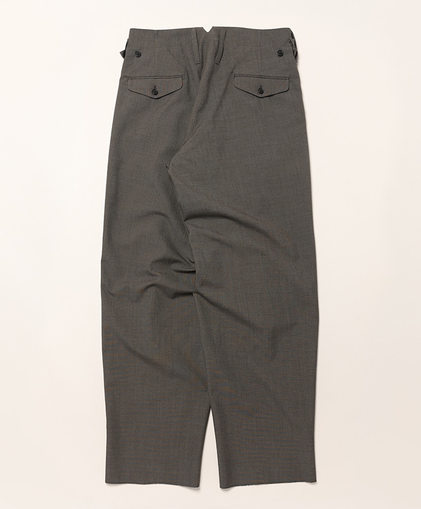 Military Slacks SHARKSKIN Brown Sharkskin/ブラウンシャークスキン 1(MEN)