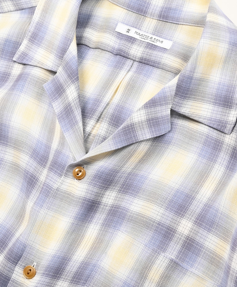 Op Collor Shirts Rayon Silk White Ombre White/ ホワイト 1(MEN)