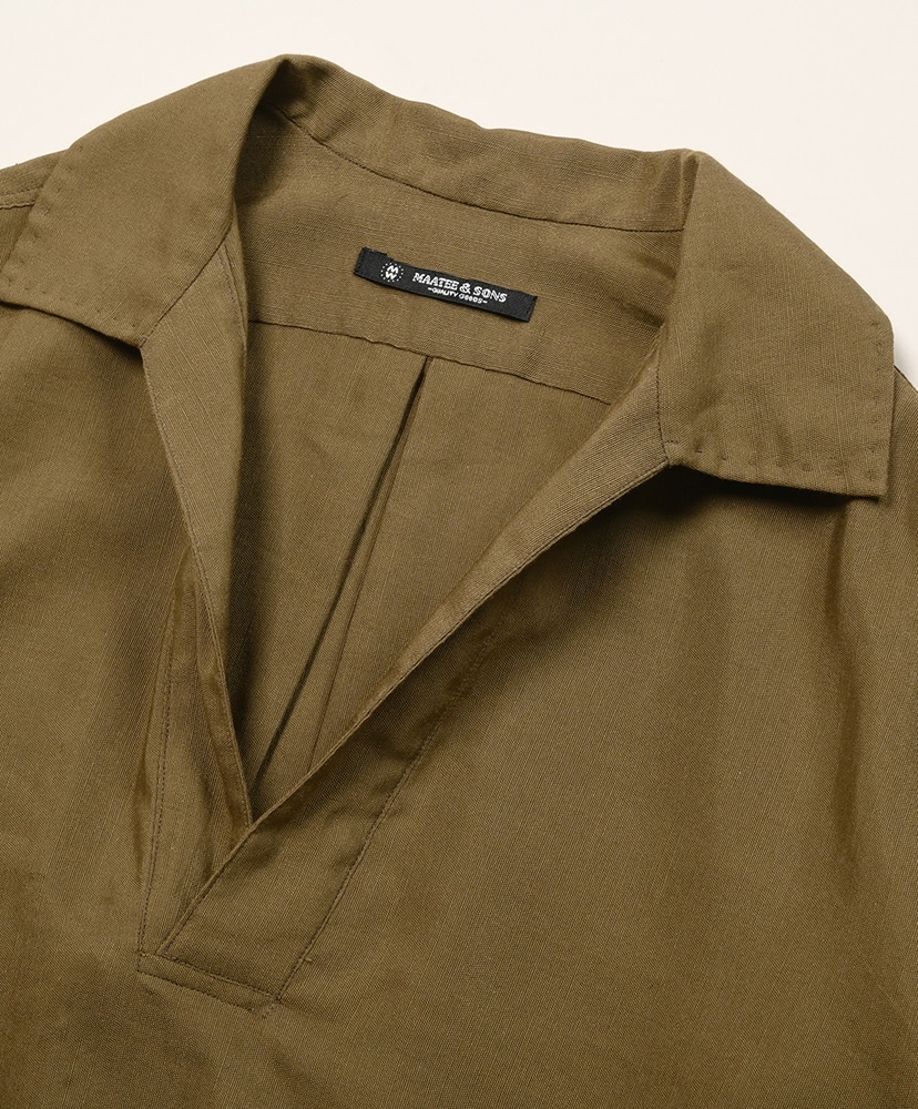 PULL OVER SHIRTS KHAKI OX Khaki/カーキ 2(MEN)