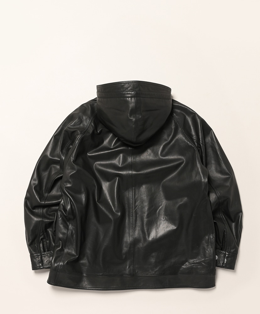 Sheep Leather Hoooded BL Black/ブラック 1(MEN)