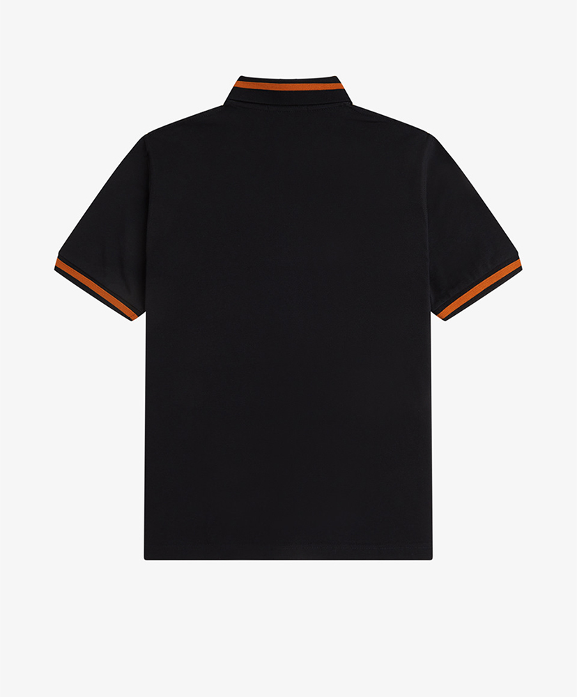 The Single Tipped Fred Perry Shirt Black×Summer clay/ブラック×サマークレイ 40(MEN)