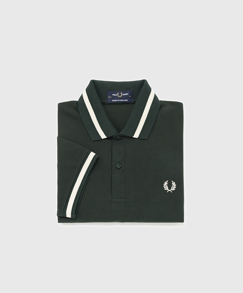 The Single Tipped Fred Perry Shirt Grassroots×Tramline white/グラスルーツ×ホワイト 40(MEN)