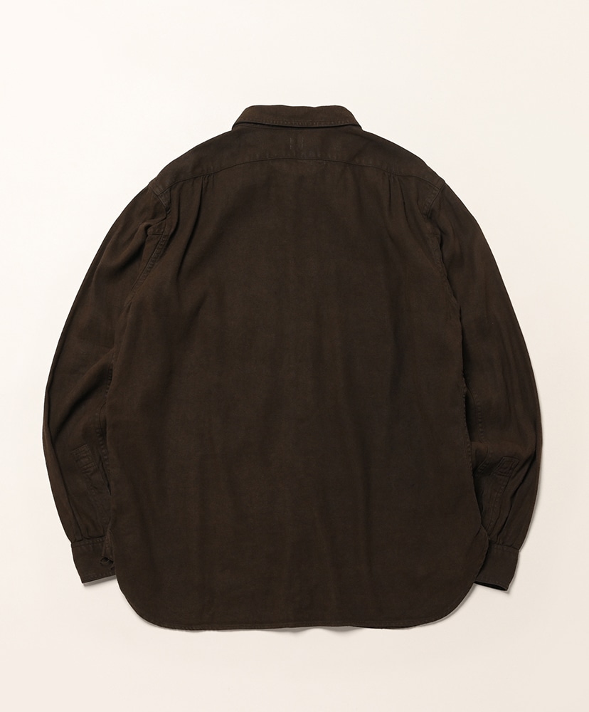 Lot.121 Work Shirt Mud Dyed Brown/マッドダイドブラウン 15(MEN)