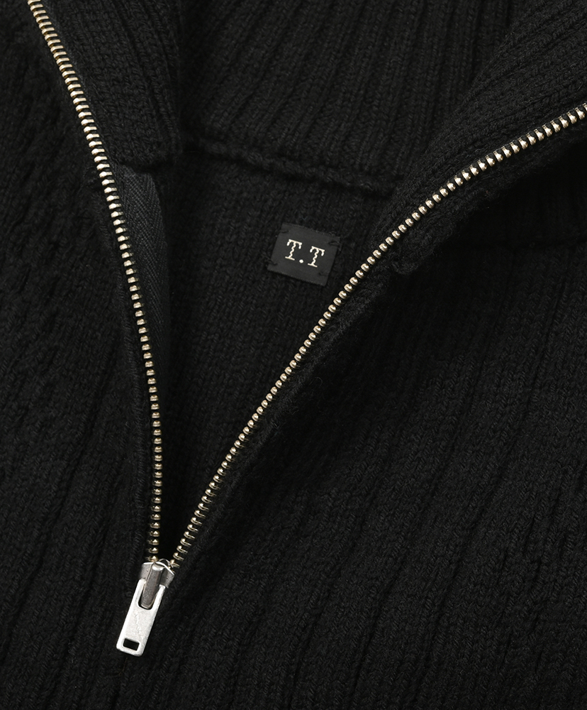Lot.533 Zip-Up Knit Blouson Black/ブラック 40(MEN)