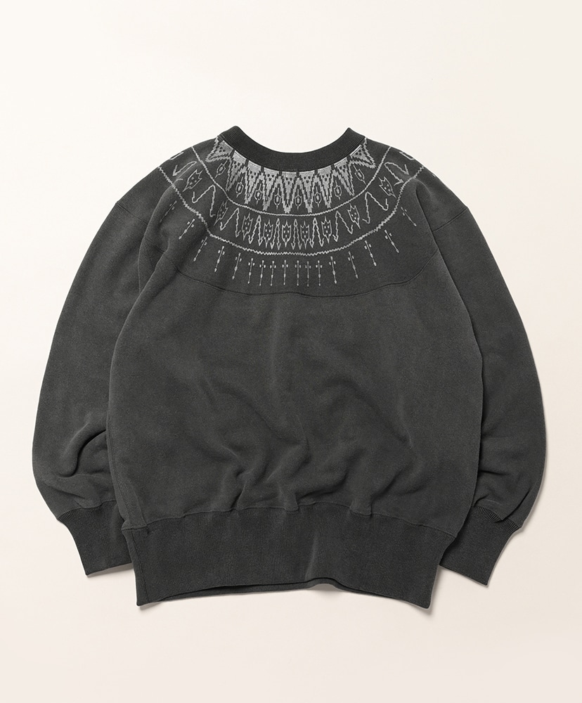 Lot. 624 Nordic Pattern Sweatshirt Sumi/スミ 40(MEN)