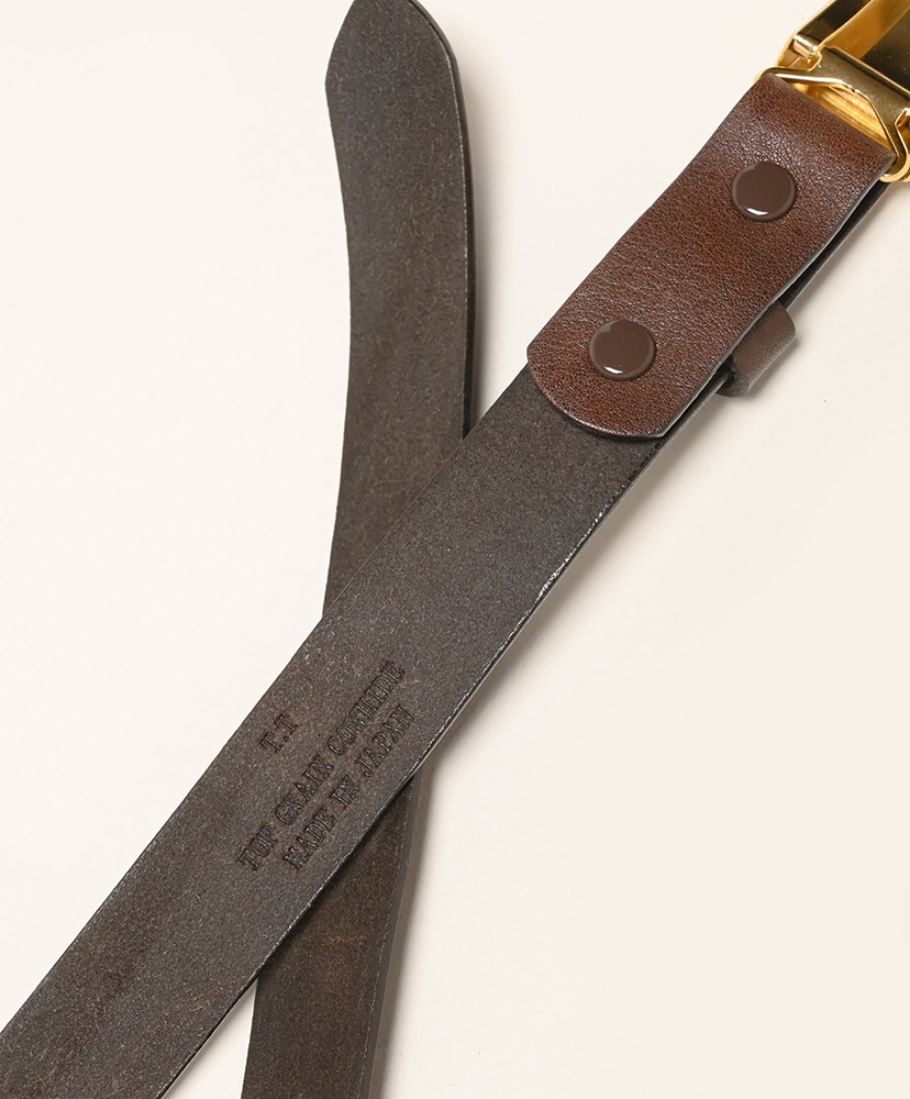 Lot.003 Hickok Belt Mud Dyed Brown/マッドダイドブラウン OS