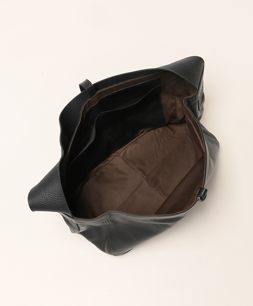 LOT.004 Newsboy Bag -Cow Leather Black Leather/ブラックレザー OS