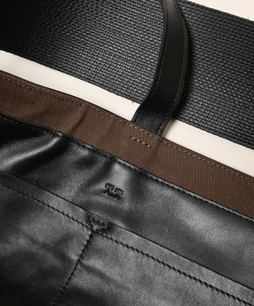 LOT.004 Newsboy Bag -Cow Leather Black Leather/ブラックレザー OS