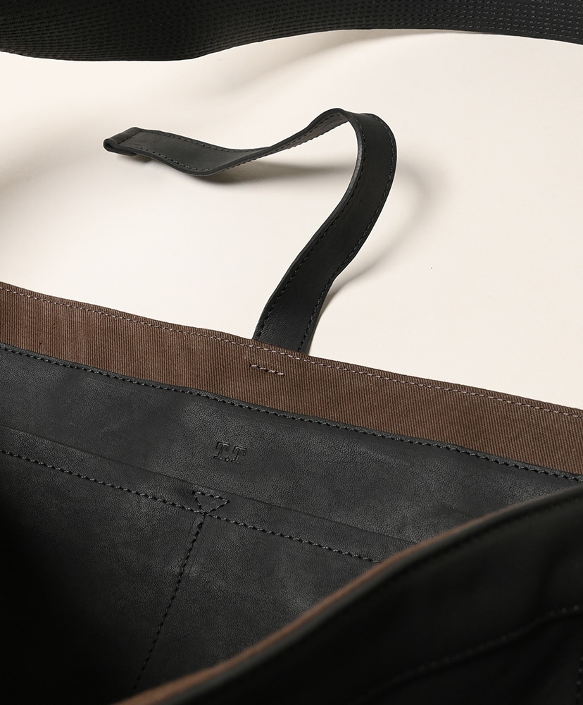 LOT.004 Newsboy Bag - Horse Leather Black Leather/ブラックレザー OS