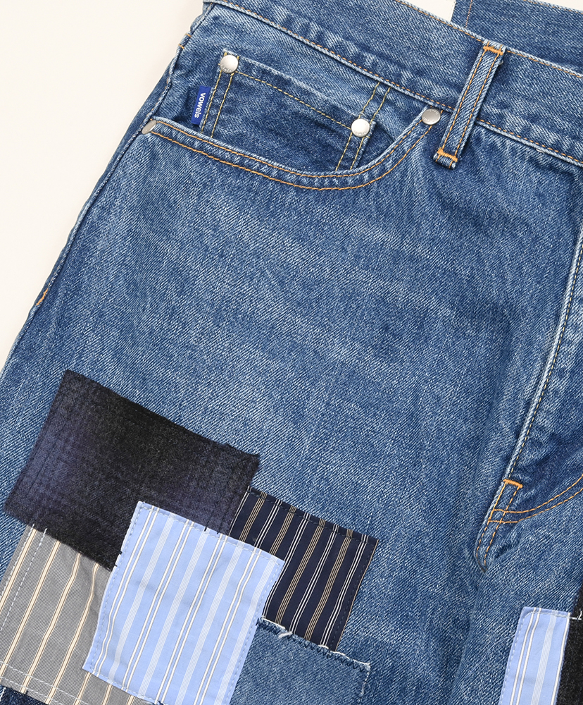 Baggy Denim Patchwork/パッチワーク 30(MEN)